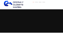 Desktop Screenshot of cocinasyclosetsmarba.com