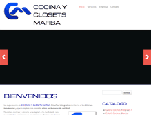 Tablet Screenshot of cocinasyclosetsmarba.com